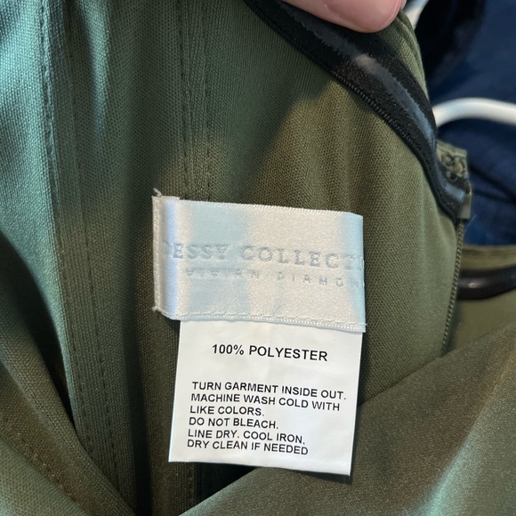 Petite Olive Green Gown - Picture 5 of 5